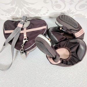 foldable slippers in a bag